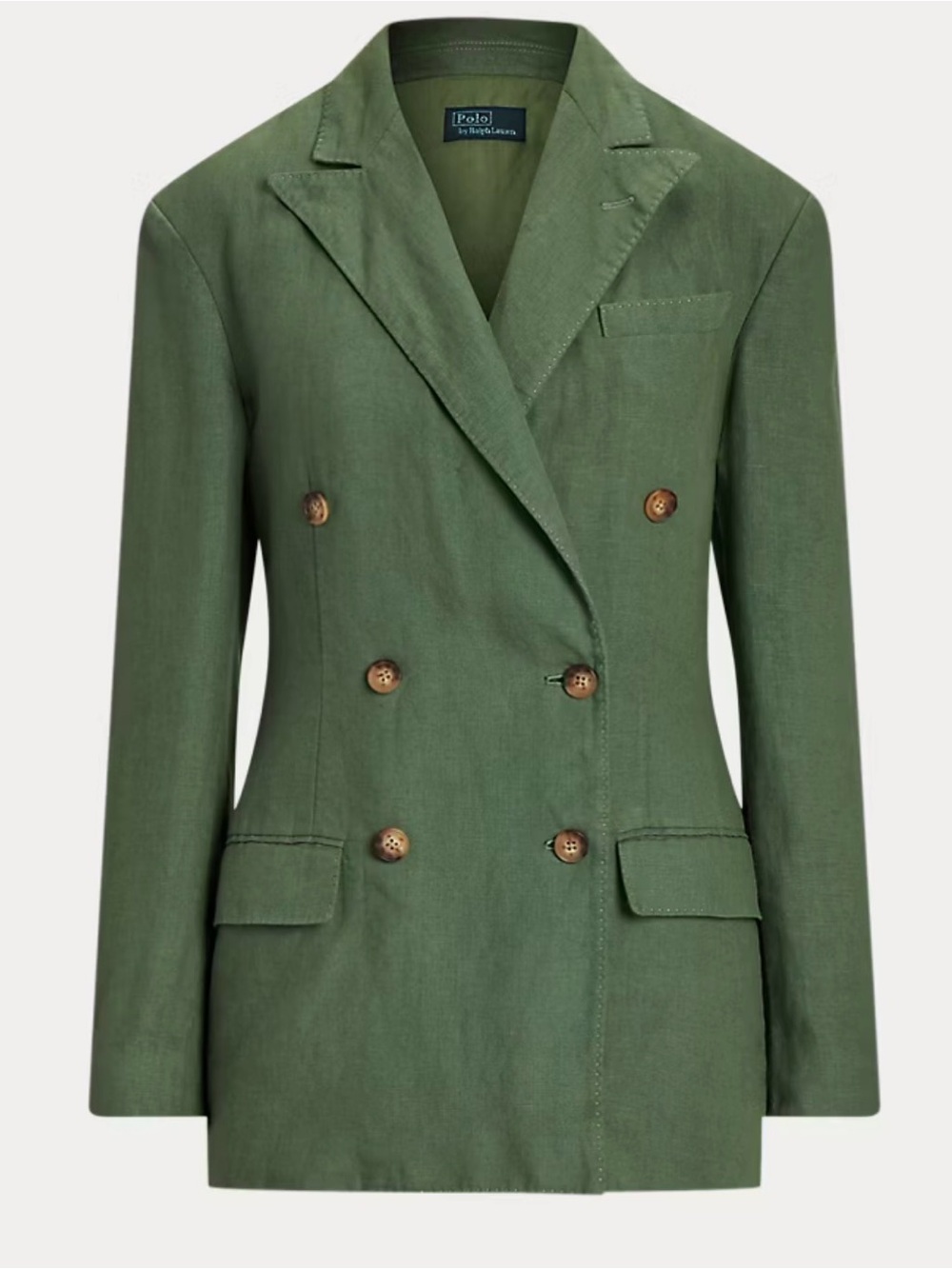 POLO Ralph Lauren Women’s 6 Double-Breasted green Blazer